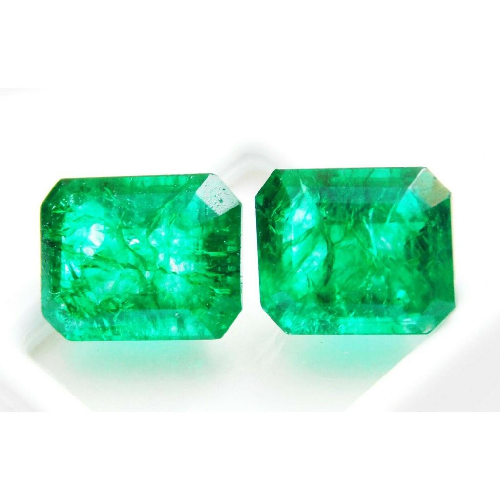 14.55 Ct CERTIFIED Loose Gemstone Natural Emerald Green Colombia Emerald Cut MQ-1677 003