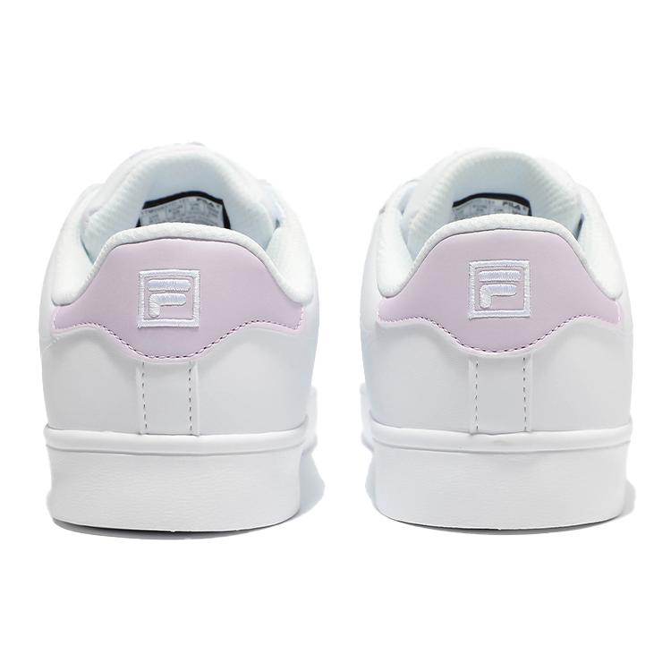 FILA Court Deluxe Low top Skateboard Shoes Unisex White Purple Korean Style 1TM00651D_151