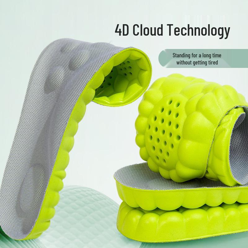 

Дезодорирующая дышащая спортивная стелька с полынью: Влагопоглощающие, Массажная мягкая подошва, для комфорта при длительном стоянии, Унисекс. 35-36 серый