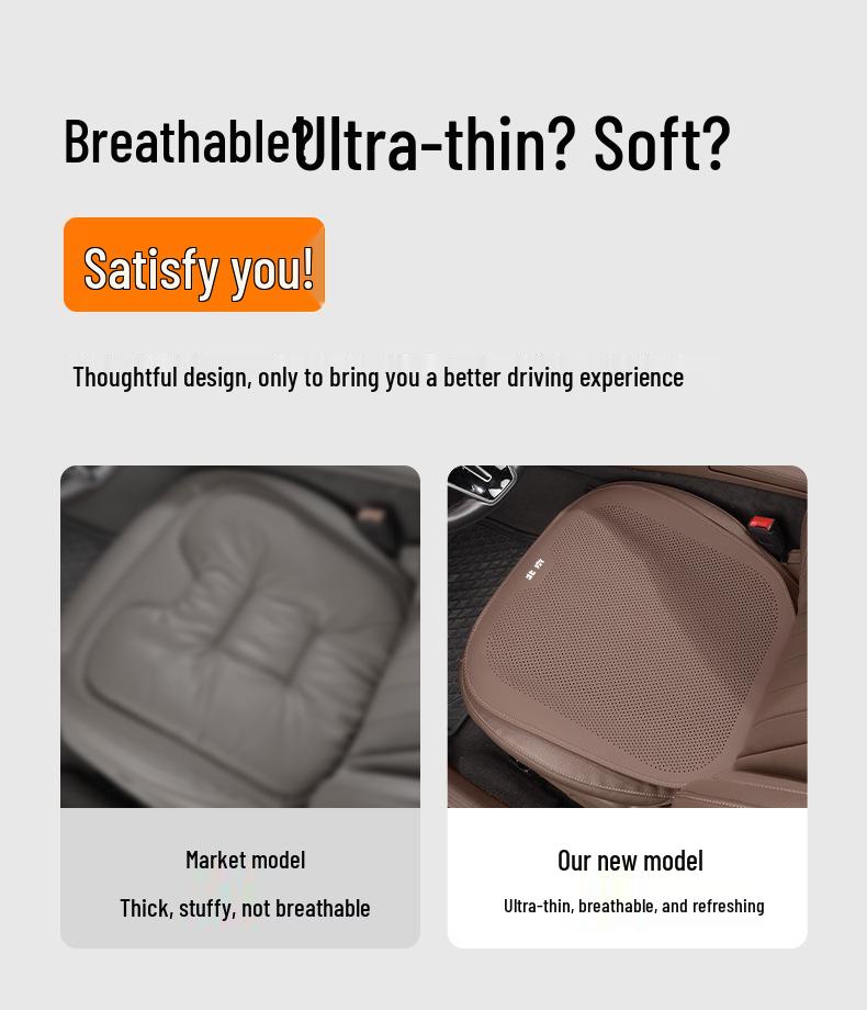 All-Season Universal Semi-Enclosed Car Seat Cushion for Beijing Langdong ix35 & Yue Dong Rui Na Mingtu Ling Dong