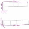 TV Cabinet Set 5 pcs Black Oak Effect Particleboard
