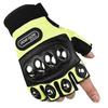 Men's Motorcycle Half-Finger Anti-Fall Gloves - Wear-Resistant Microfiber for Boxing, Fitness, and Off-Road Riding