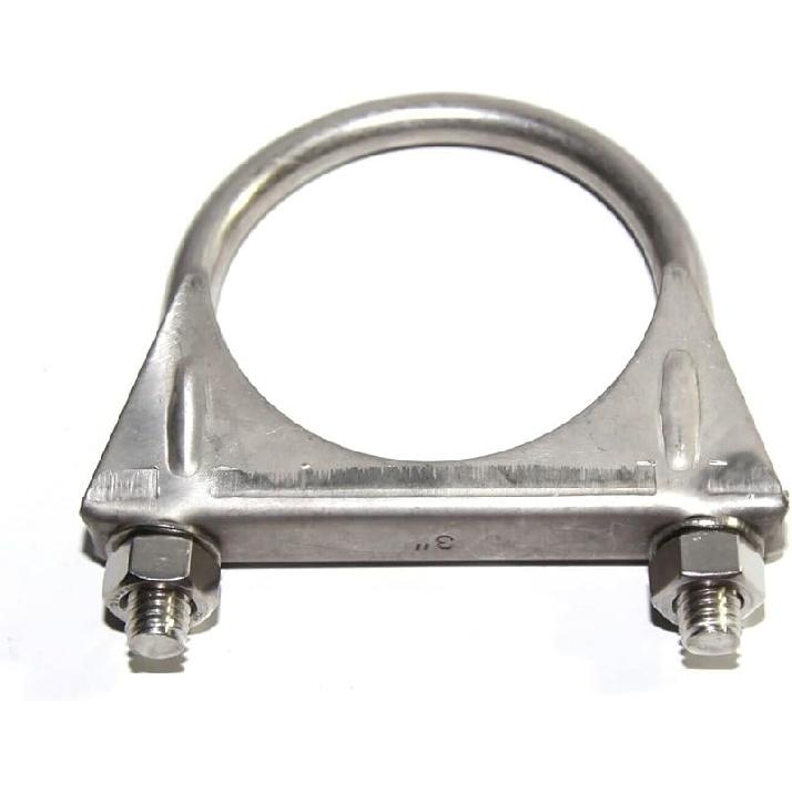 2 Inch Clamps Heavy Duty 2" Stainless Steel U Bolt Muffer Exhaust Clamp Hanger For Pipes (51Mm)