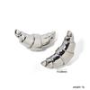 Jewelry horn stud earrings niche design fashionable versatile earrings stainless steel gold-plated stud earrings women