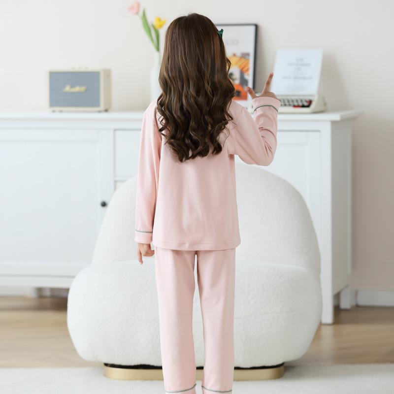 Lulu Koe Meisjes Pyjama - Lente/Herfst Lange Mouwen Katoen Nachtkleding 2022