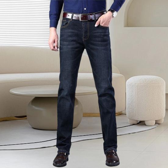Cool Men Jeans Straight Denim Trousers Summer Spring