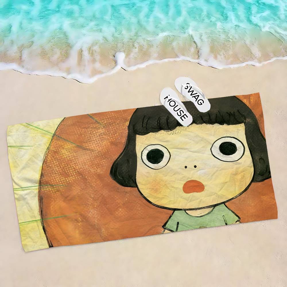 Yoshitomo Nara Dream Doll Vintage Microfiber Beach Towel Absorbent Quick Dry Soft Yoga Swimming Resort Mountain Climbing Towel