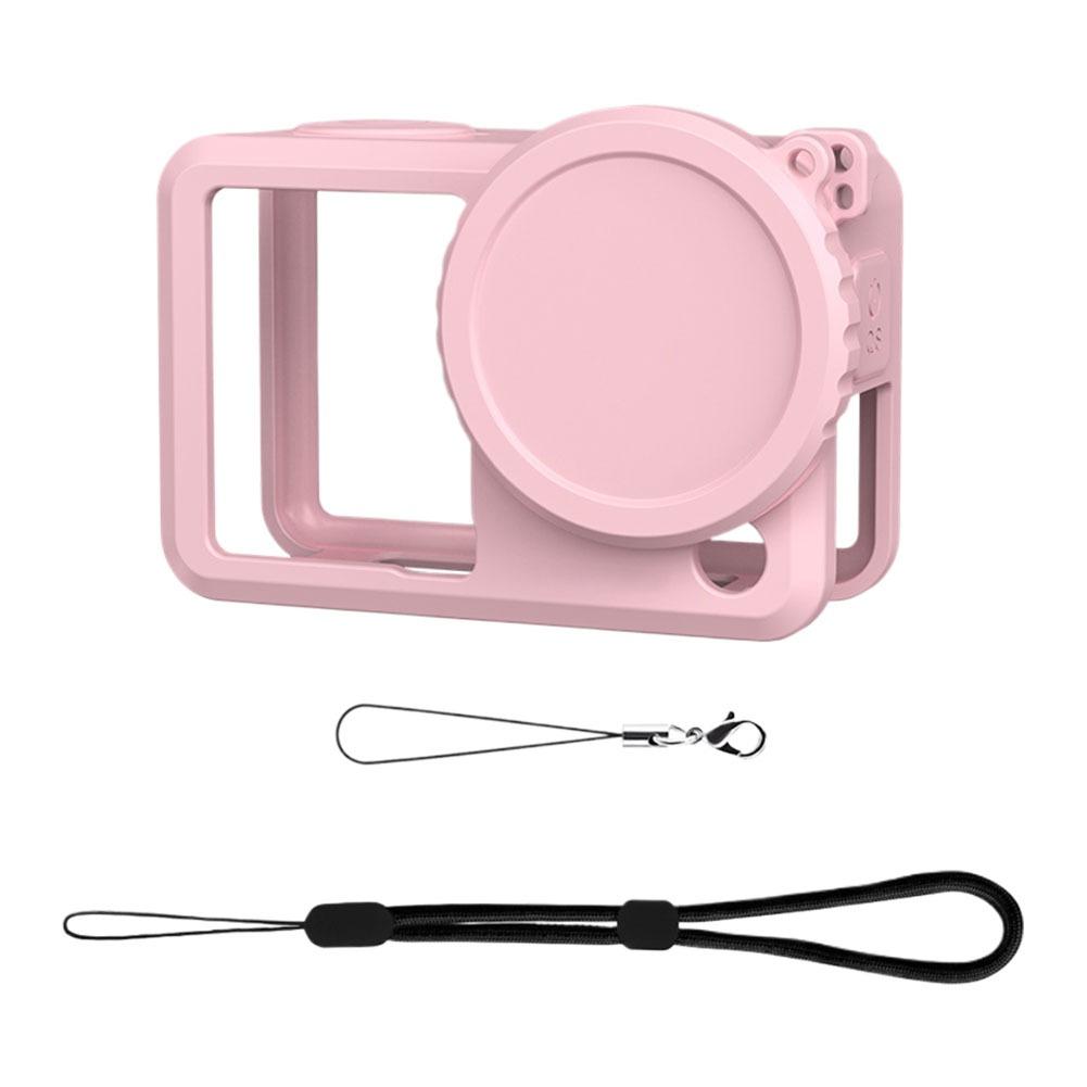 Silicone Protective Case For DJI Action 6 Full Body Cover Lens Cap Anti Loss Rope Silicone Rubber Protector Camera Accessories