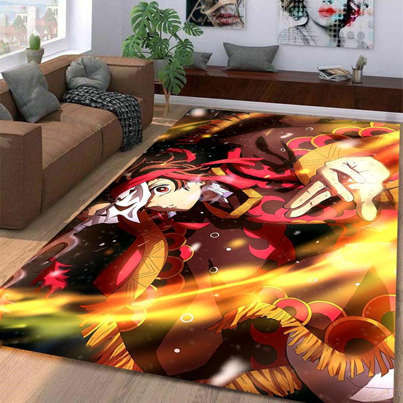 Demon SlayerKamadoTanjirou Carpet Multi-size Carpet for Living Room Bedroom Kid's Room Home Decor Area Rug Non-slip Mat Sofa Mat