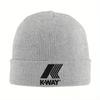 2026 Black K-Way Logo Knitted Caps for Women Men Beanies Winter Hat Warm Caps