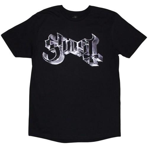 Ghost Unisex Adult Grucifix Metal Logo Back Print T-Shirt