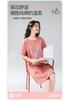 Fenteng [32 count pure cotton] summer new round neck short sleeved loose breathable women's nightgown thin version