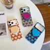 Korean Style Heart Magnetic Stand Case for iPhone 17/16 Pro Max/15 Pro