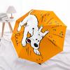 Tintin Theme Automatic Umbrella, Lightweight & Portable, 8 Rib, Perfect for Outdoor Travel, Birthdays, Christmas, Gifts.