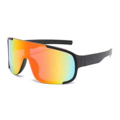 European & American Trendy Outdoor Cycling & Mountaineering Sunglasses - Colorful One-Piece Design