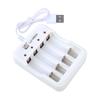 Universal Rechargeable Battery Charger Quick Charging Adapter USB 4 Slots Battery Charging for 1 To 4pcs AA/AAA