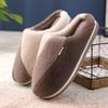 Women's & Men's Plush Cotton Slippers - Non-Slip, Thick Sole, Warm Indoor Footwear for Autumn/Winter
