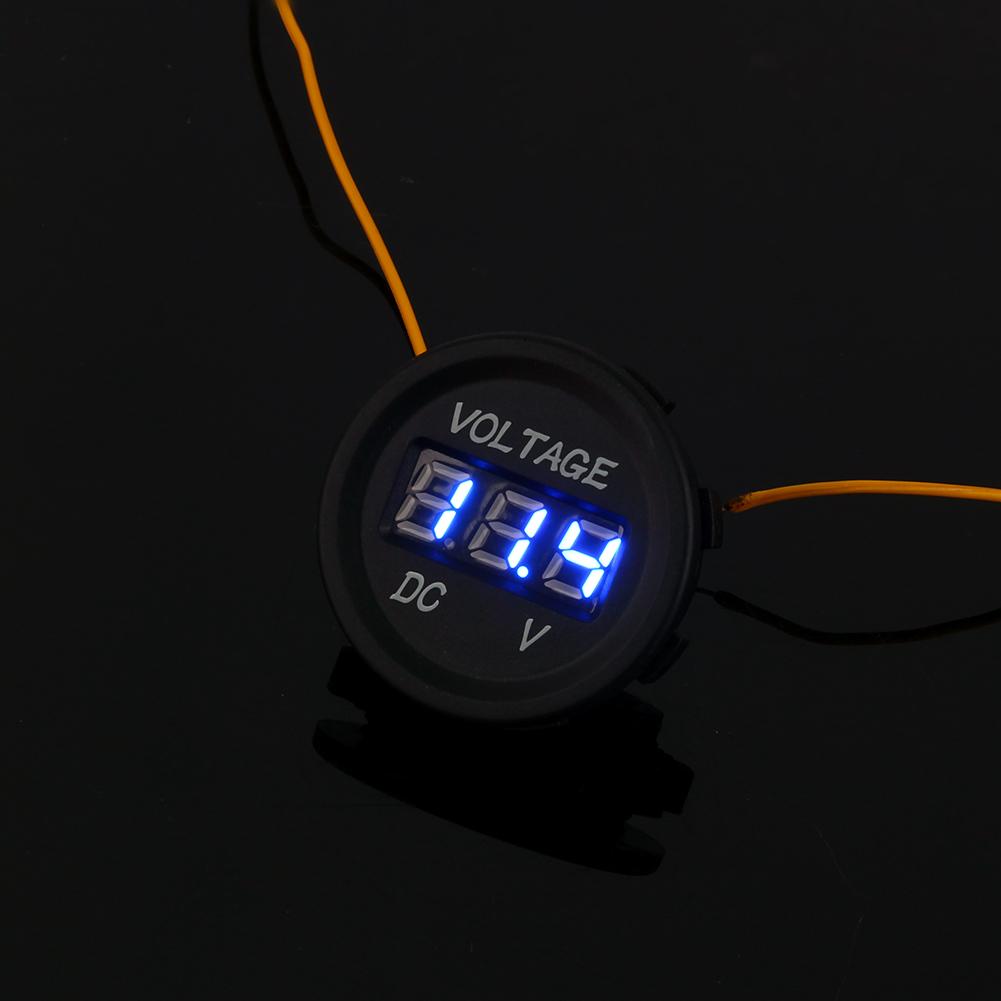 Waterproof Voltmeter Meter with LED Digital Display, 100 Brand New and High Quality,   for Most Vehicles 12V-24V, Compact and Ht Resistant,