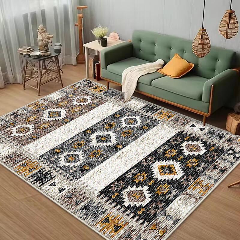 

Марокканские ковры для гостиной, моющиеся ковры для украшения спальни, домашний ковер для лаунжа в стиле легкой роскоши, коврик для журнальных столиков, нескользящий 60x90cm
