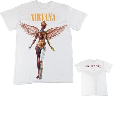 Nytt Nirvana in Utero Album Herr T-shirt Licensierad Högkvalitativ Lyx Är för Både Män och Kvinnor Topp Y2k 2026 Sommar