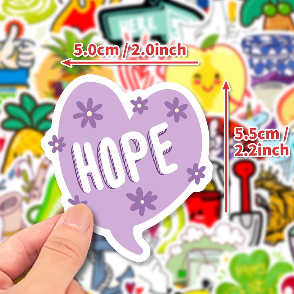 50 Small Fresh Web Pictures Stickers Graffiti Stickers Travel Boxes Skateboard Refrigerator Laptop Decoration Protection