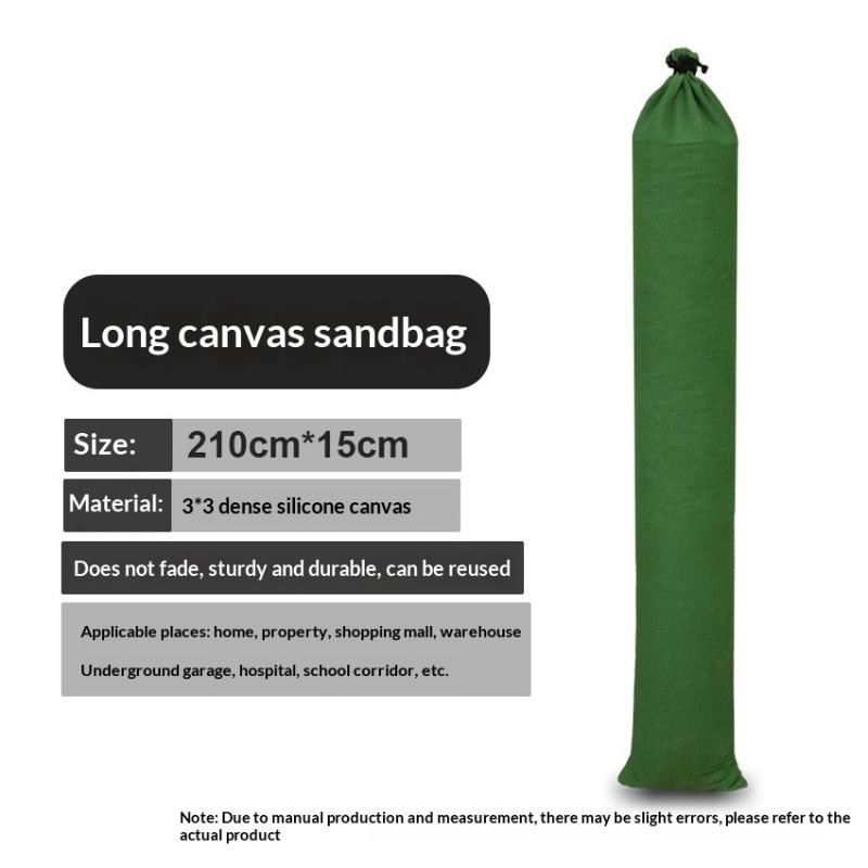 Flood Defense Sandbags Heavy Duty Canvas Reusable 14Pcs Water Barriers for Emergency Home Yard Basement Use