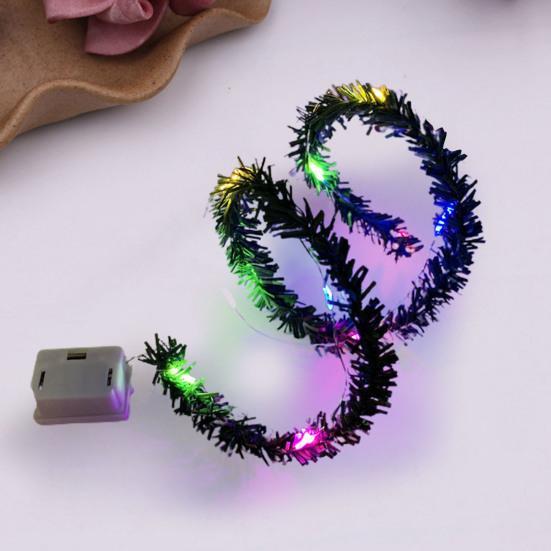 Flexibilné, kompaktné, jemné jemné spracovanie, miniatúrny domček pre bábiky LED svetelné príslušenstvo pre bábiky šnúrka