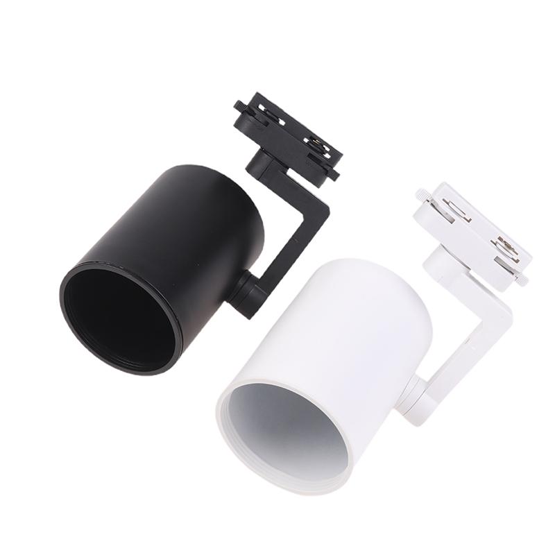 Par30 Led E27 Track Light Bracket Base 2/3Wires Rail Ceiling Lamps Holder Clothing Store Living Room Commercial Use