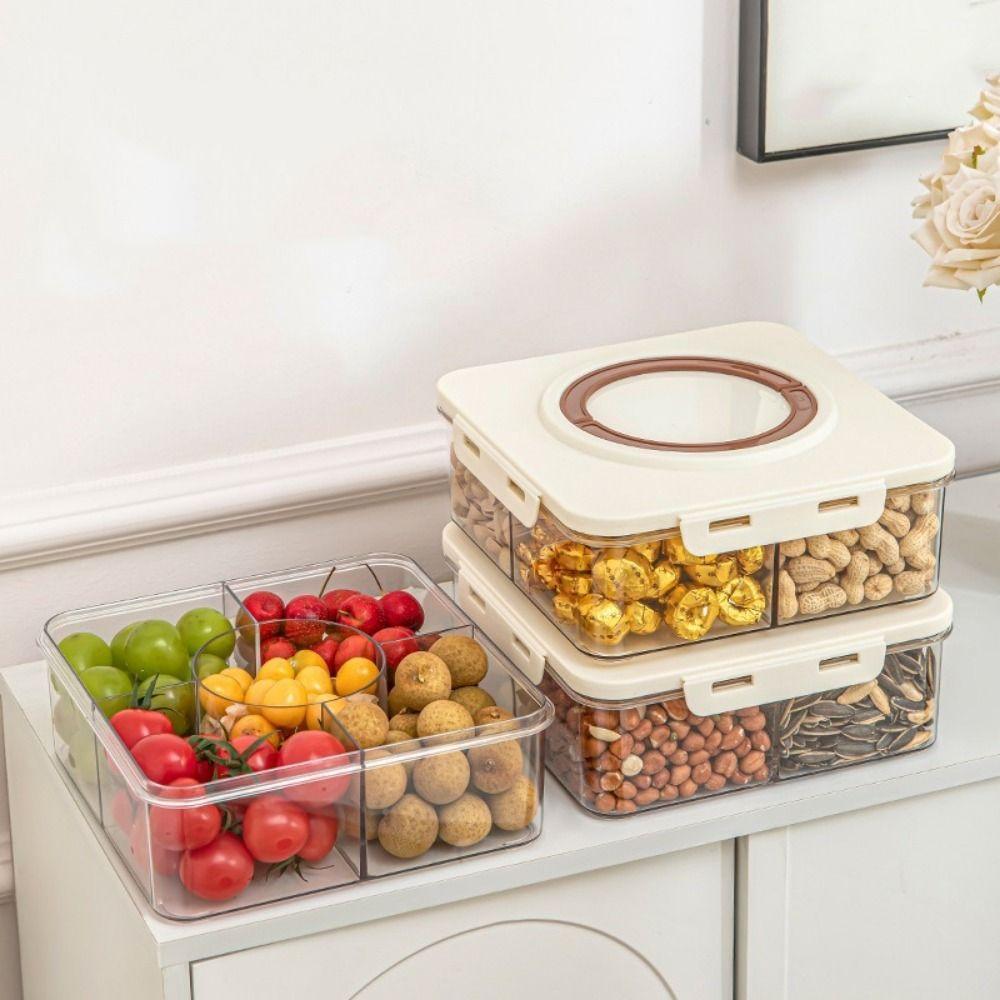 Fresh-keeping Seasoning Storage Box Sealed Dried Fruit Box Practical Divided Storage Box  for Home
