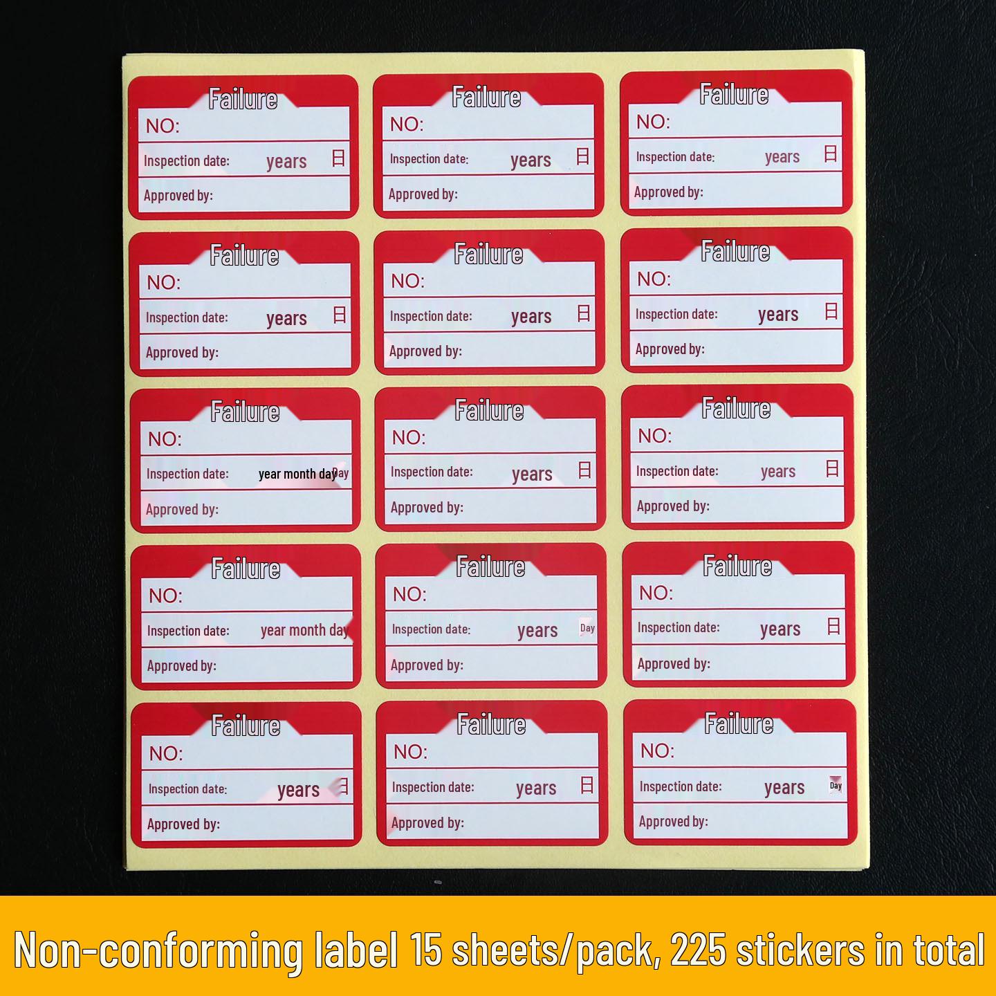 Green Calibration Certificate Sticker for Equipment and Instrument Inspection