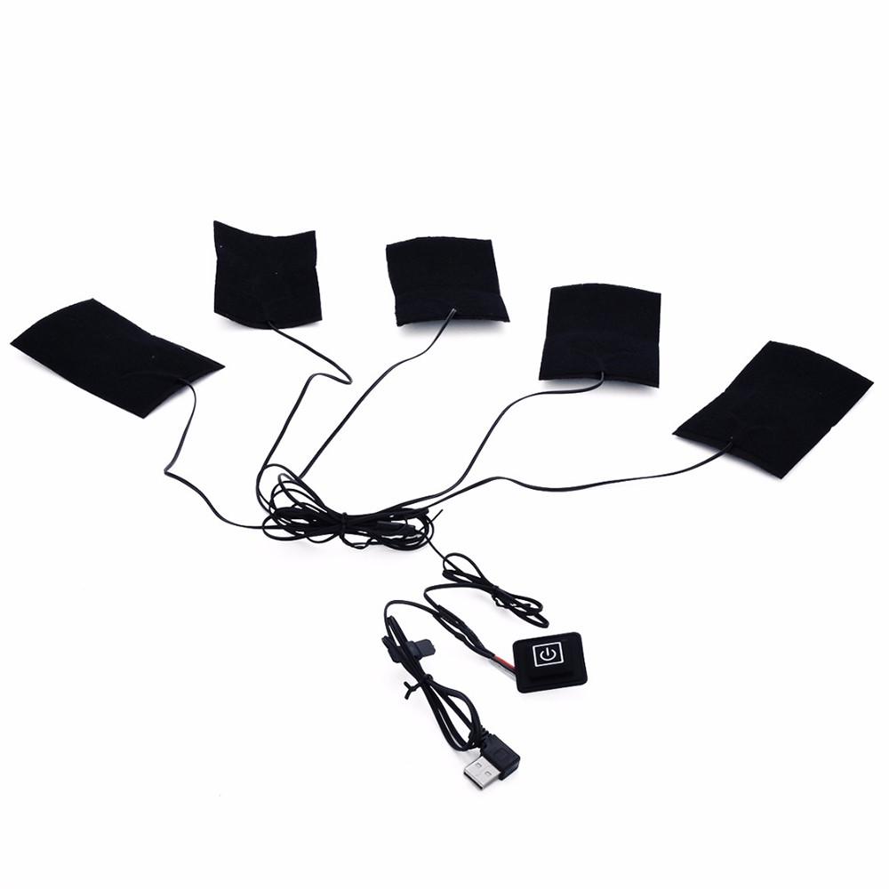 

Грілка для одягу Електрична грілка для одягу 5 в 1 USB Набір грілок для одягу на зиму чорний