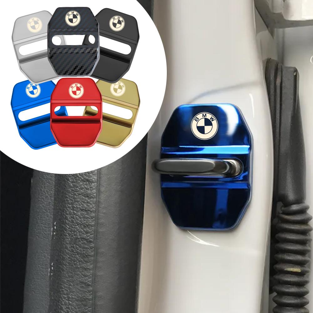 4PCS Car Door Lock Cover Sticker For BMW E30 E34 E36 E39 E46 E52 E53 E60 E61 E62 E71 E83 E87 E90 E91 E92 X2 X3 X4 X5 Accessories QB4