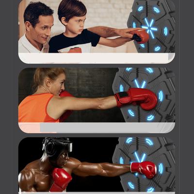 Music Boxing Machine Wall Mounted Smart Bluetooth Music Boxing Trainer Electronic Boxing Target Workout Punching Equipment for Home Indoor Gym