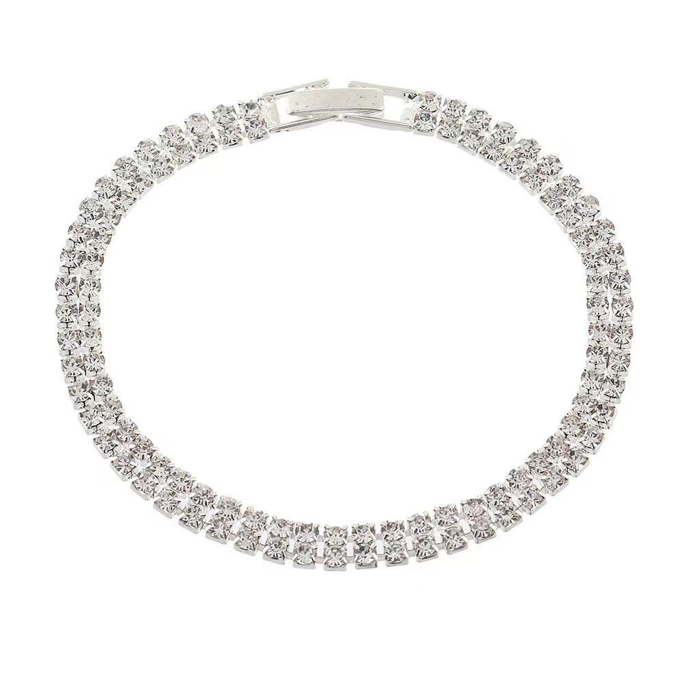 Fresh And Sweet Bracelet Full Of Diamonds, Luxury Atmospheric Bracelet, Women'S Temperament Versatile Bracelet