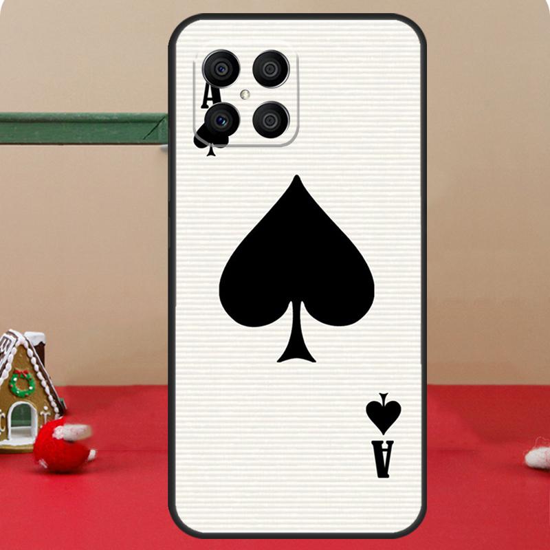 

Ace of Spades Case For Honor Magic 8 7 6 Pro Honor 200 400 70 90 Lite X8c X8b X9a X9b X9c X9d Win RT Coque Honor 200 Lite