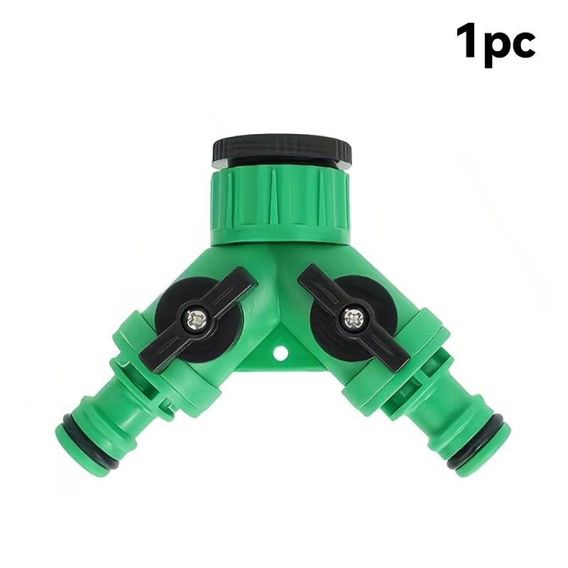 

1/2 -3/4 Y Water Splitter 1In2Out Valve Hose Connector Faucet for Car Wash Irrigation Gun Washing Machine