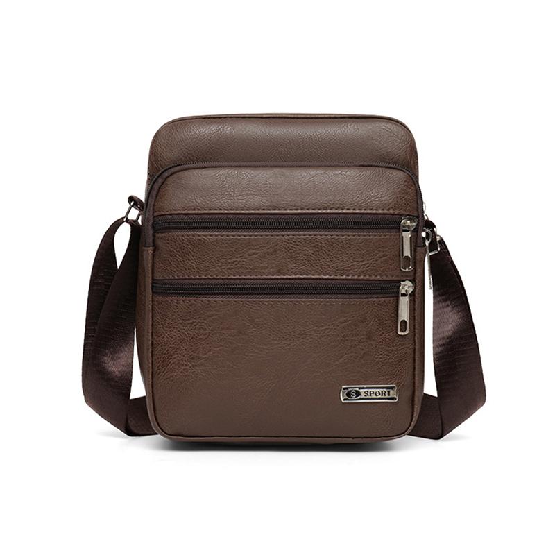 Man Messenger Bag Business Leather Bags Fanny Pack Men'S Genuine Leather Crossbody Shoulder Bags High Quality Tote