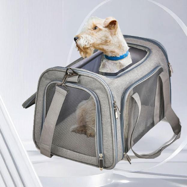 Portable Large Capacity Breathable Pet Carrier Handbag for Cats and Dogs