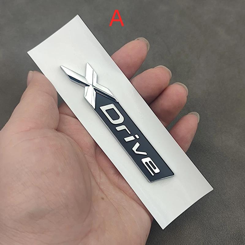 3D ABS X Drive Logo Xdrive Emblem Sticker Car Rear Trunk Badge for E39 E46 E60 E90 E87 F10 F30 G20 G30 X1 X3 X5 Accessories