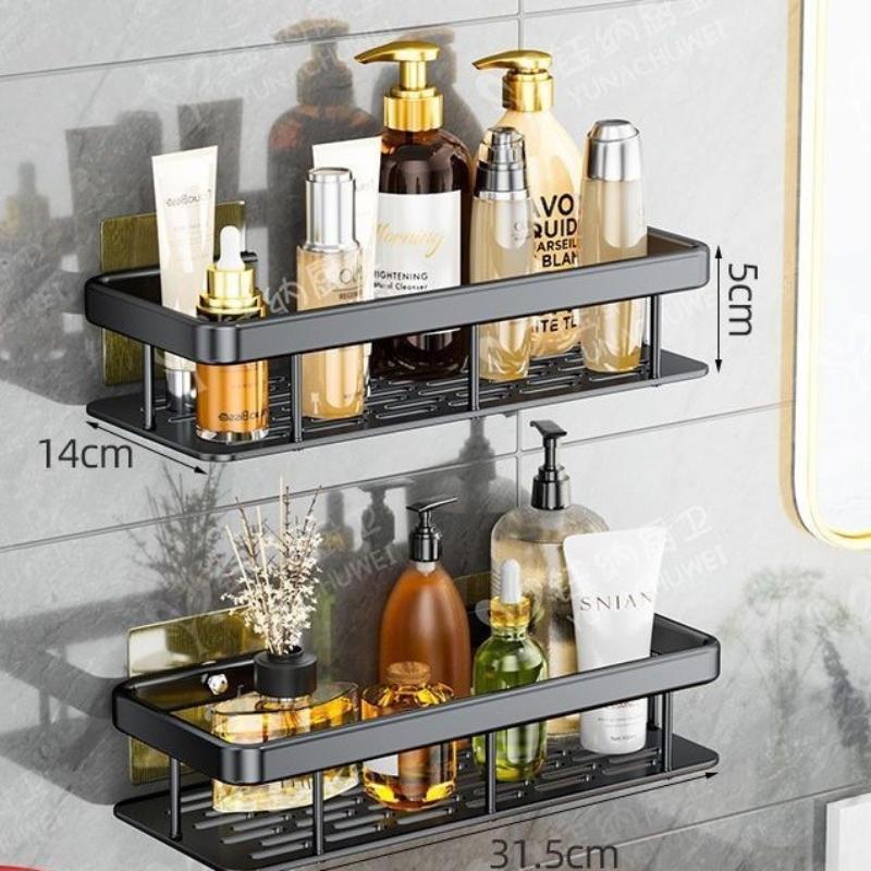 Bathroom Organizer Rack Punch-free Wall Mounted Triangle Storage Rack Corner Shelf Wall Soap Holder