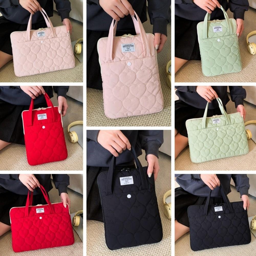 Laptop Case Handle Style Laptop Sleeve Portable Simple Computer Handbag Sweet Lightweight Laptop Bags Women/girl