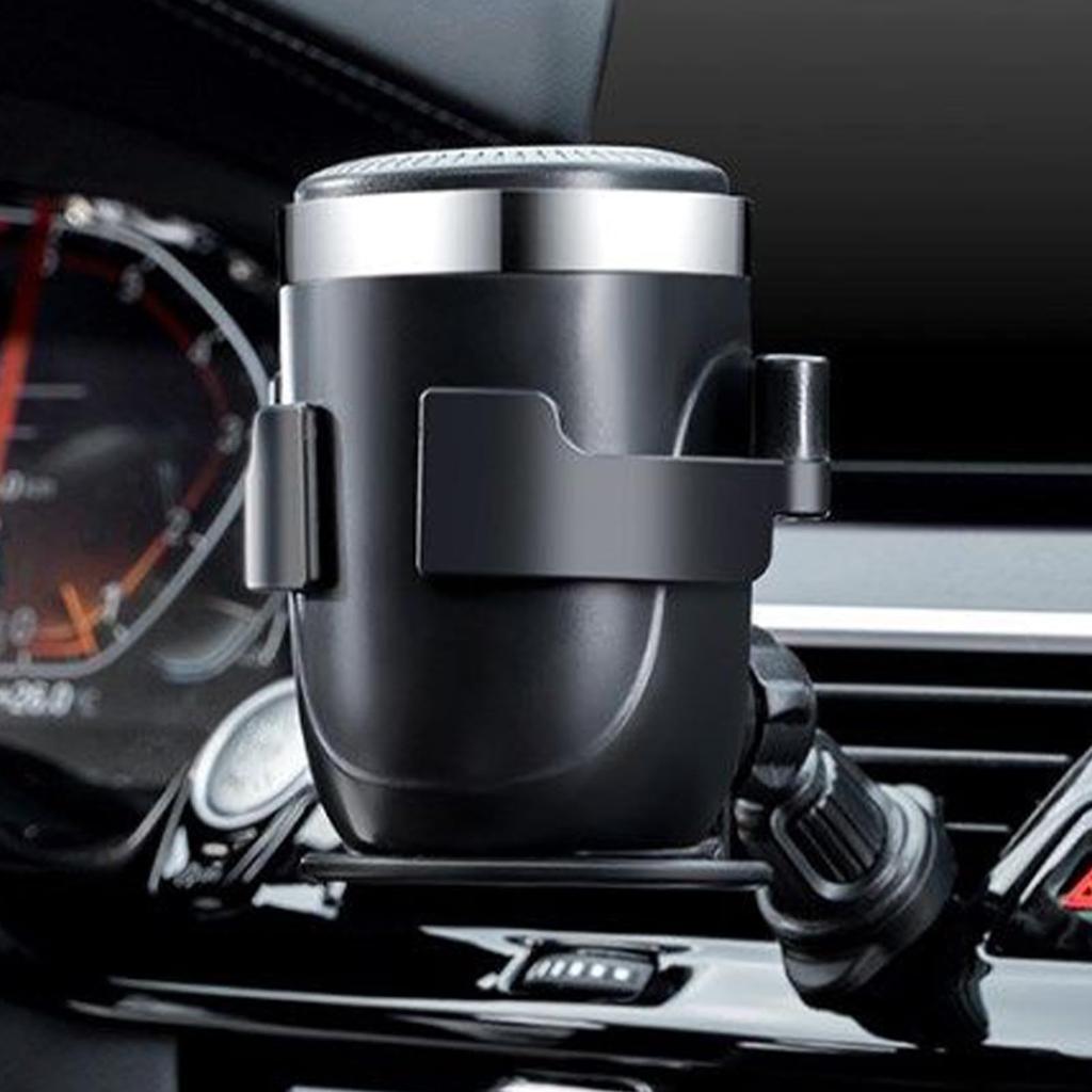 Car Cup Holder - Air Vent Mounted Bottle Stand, Anti-Vibration Bottle Stand and Ashtray Bracket