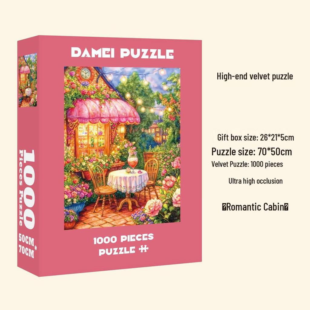 In Stock 1000-Piece High-Quality Challenging Jigsaw Puzzle for Adults - Customizable