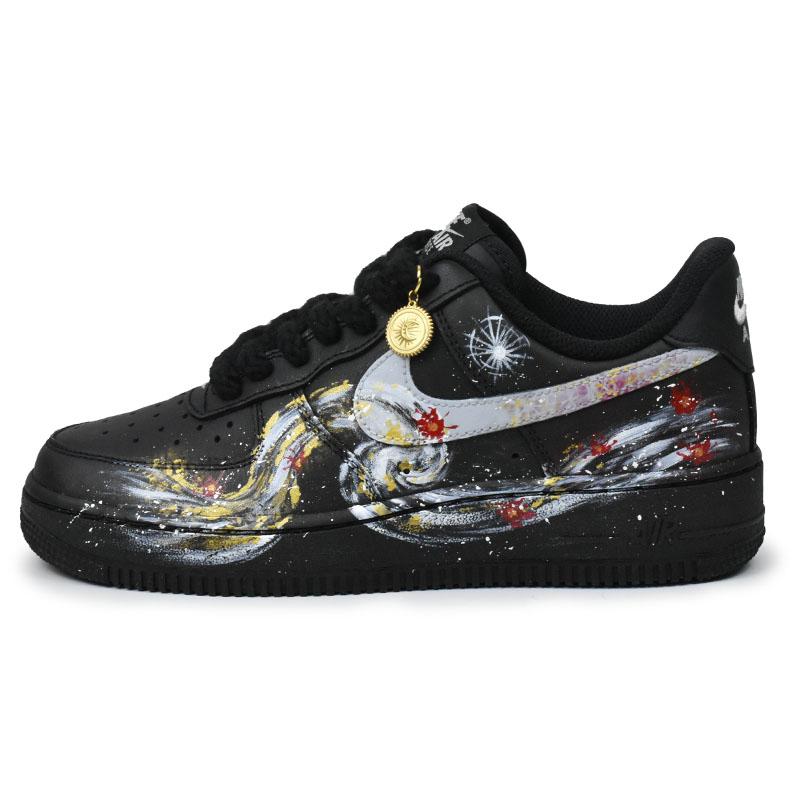 

Nike Air Force 1 Low top Skateboard Shoes Unisex Black White FZ0627-010(Team-) 44.5