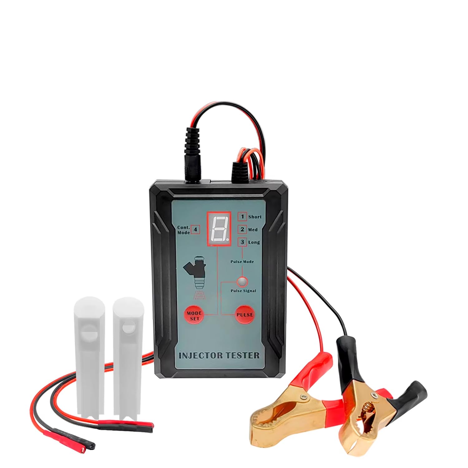 

zmart Fuel Injector Tester DIY Cleaning Tool - Tests 2 Injectors Simultaneously, 8 Pulse Power Drive Modes, Fuel Injector Test, Fuel Pump, Injector Su