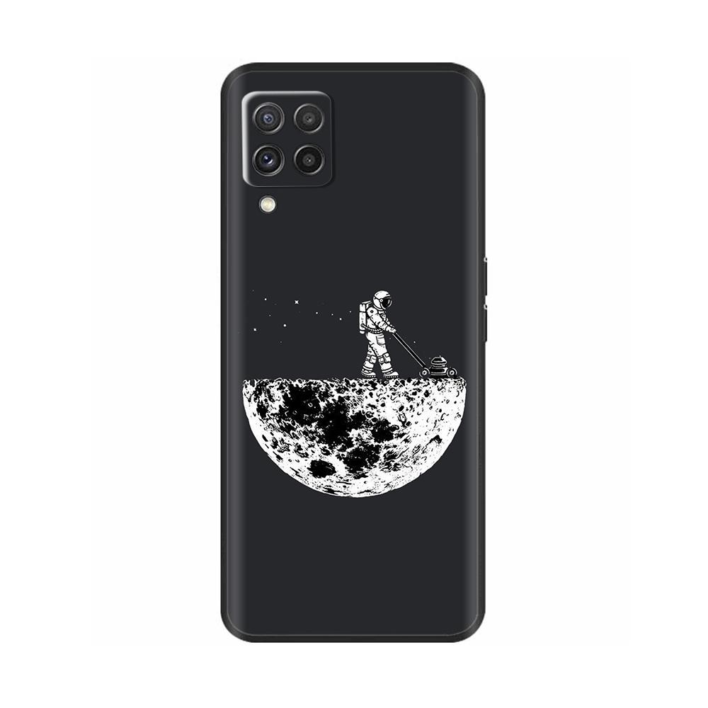 For Samsung Galaxy M22 M32 4G Case Phone Back Cover For Samsung M32 4G M22 F22 Case Soft Black Silicone Bumper Shell 6.4 Inch