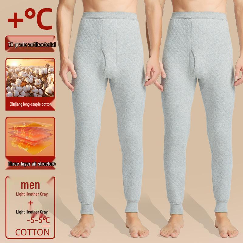 Couple's Winter Warm 100% Cotton Antibacterial Thickened Pants for Autumn and Northeast Winters