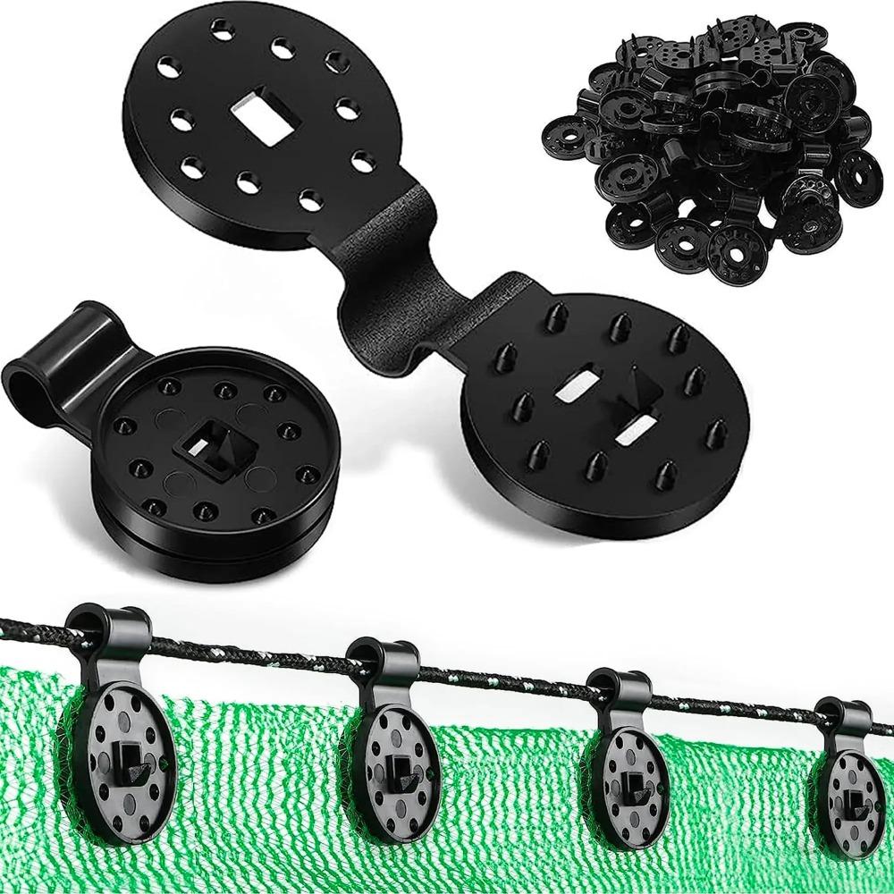 50Pcs Shade Cloth Clips Shade Fabric Clamps Grommets For Net Mesh Cover Sunblock Fabric In Garden Backyard Greenhouse Fixer