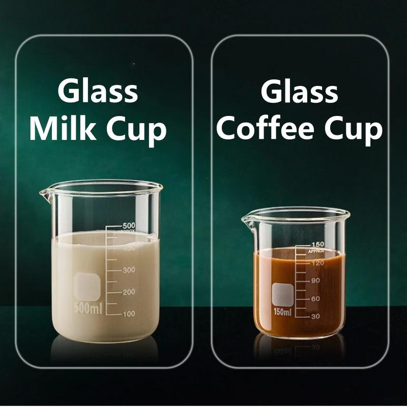 Glass Measuring Cup High Borosilicate Clear Scale Cup Heat-resisting Laboratory Beaker Kitchen Baking 50/100/150/250/500/1000ml