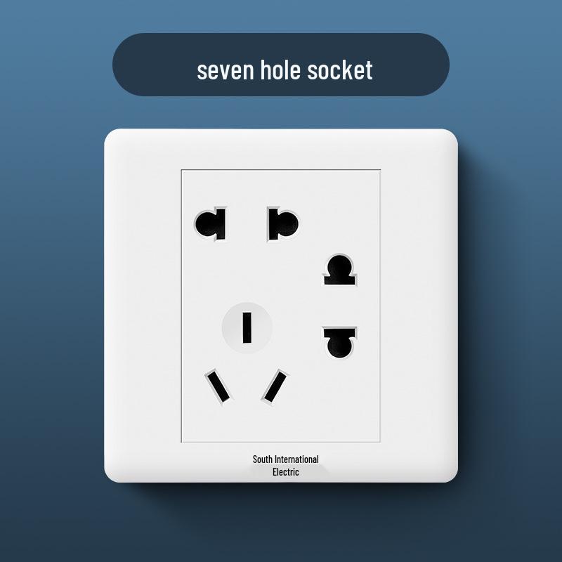 86 Type Wall Panel: Single Gang Light Switch & Socket